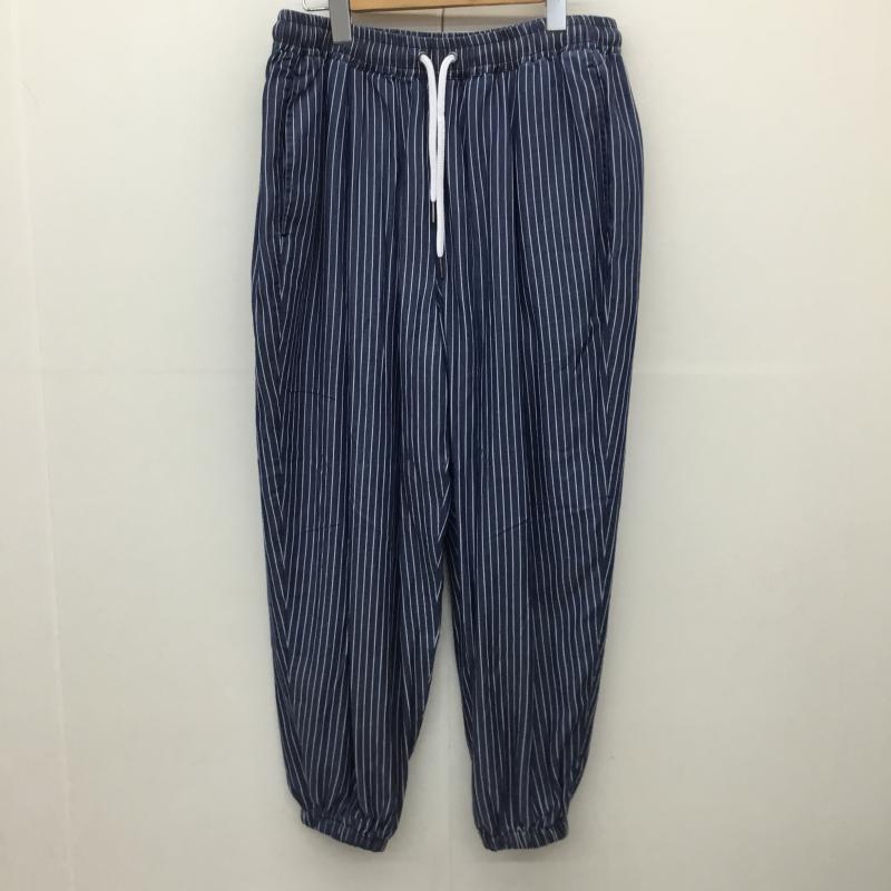 カンビオ CAMBIO パンツ サルエルパンツ MIU-251-018 S ストライプ 青 / ブルー /  メンズ USED 古着 中古 10143877
