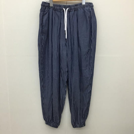 カンビオ CAMBIO パンツ サルエルパンツ MIU-251-018 S ストライプ 青 / ブルー /  メンズ USED 古着 中古 10143877