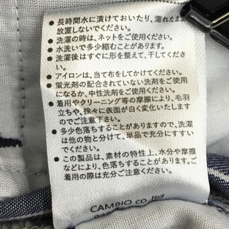 カンビオ CAMBIO パンツ サルエルパンツ MIU-251-018 S ストライプ 青 / ブルー /  メンズ USED 古着 中古 10143877