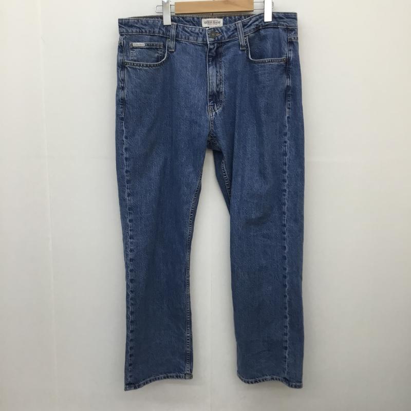 ゲス Guess パンツ デニム、ジーンズ 34インチ 無地 青 / ブルー /  メンズ USED 古着 中古 10143881