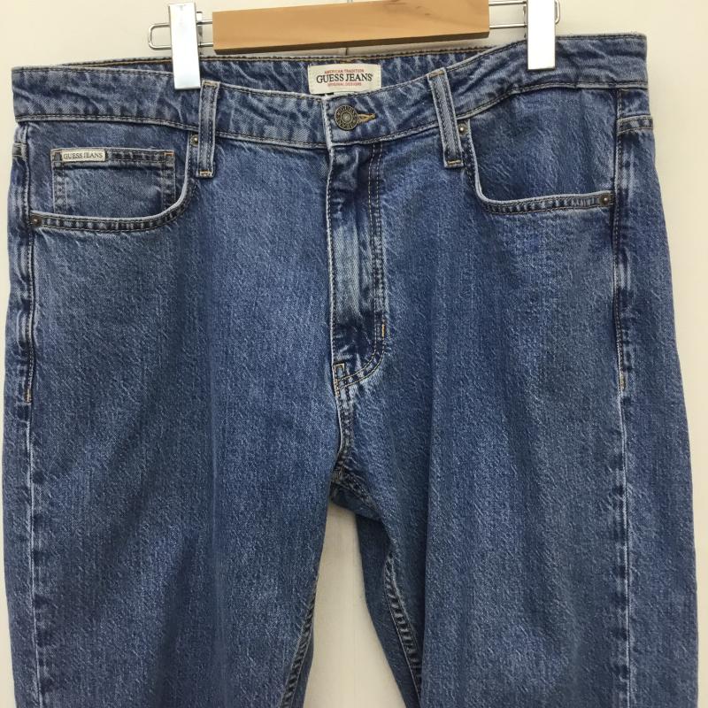 ゲス Guess パンツ デニム、ジーンズ 34インチ 無地 青 / ブルー /  メンズ USED 古着 中古 10143881