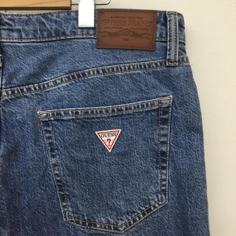 ゲス Guess パンツ デニム、ジーンズ 34インチ 無地 青 / ブルー /  メンズ USED 古着 中古 10143881