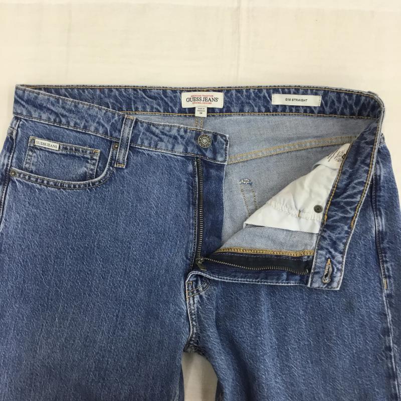 ゲス Guess パンツ デニム、ジーンズ 34インチ 無地 青 / ブルー /  メンズ USED 古着 中古 10143881
