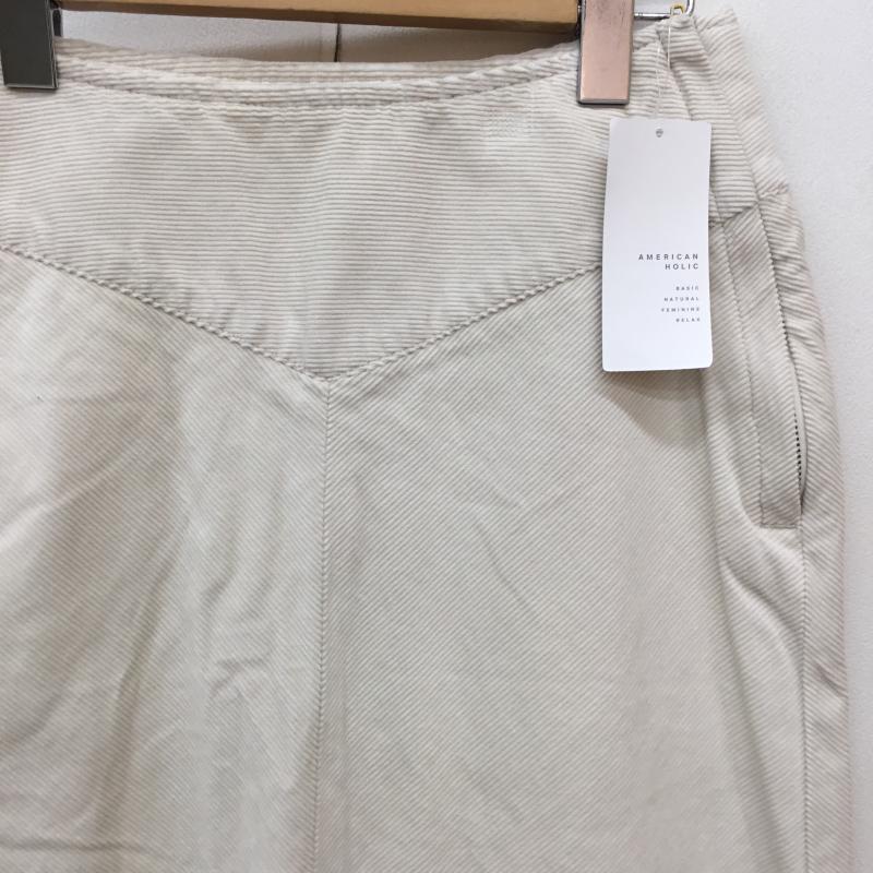 アメリカンホリック AMERICAN HOLIC スカート ロングスカート HS14L0L0100 M 無地 アイボリー / アイボリー /  レディース USED 古着 中古 10143899