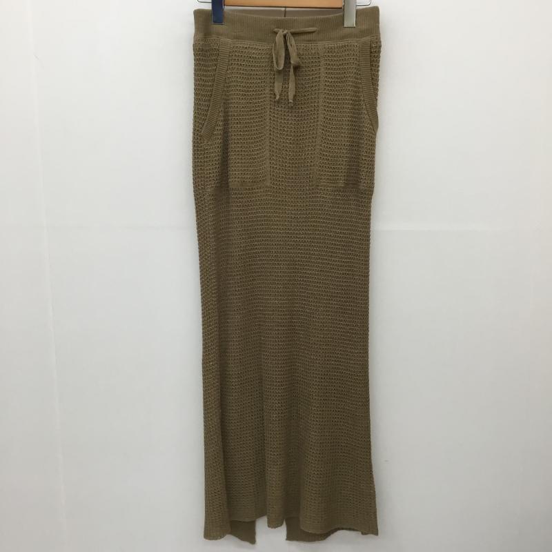 アーバンリサーチ URBAN RESEARCH スカート ロングスカート WH96-25N005 FREE 無地 茶 / ブラウン /  レディース USED 古着 中古 10143900