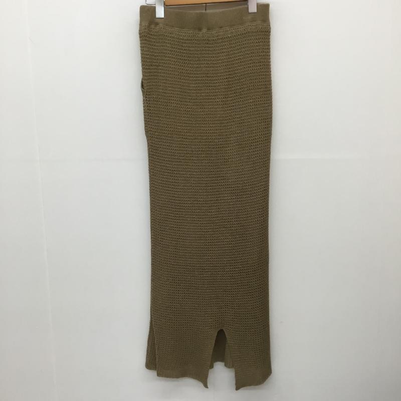アーバンリサーチ URBAN RESEARCH スカート ロングスカート WH96-25N005 FREE 無地 茶 / ブラウン /  レディース USED 古着 中古 10143900