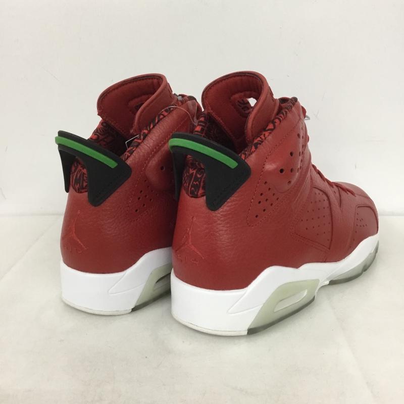 ナイキ NIKE スニーカー スニーカー 694091-625 AIR JORDAN 6 RETRO SPIZIKE 27cm 箱有 27.0cm ワンポイント 赤 / レッド / X 黒 / ブラック /  メンズ USED 古着 中古 10143915
