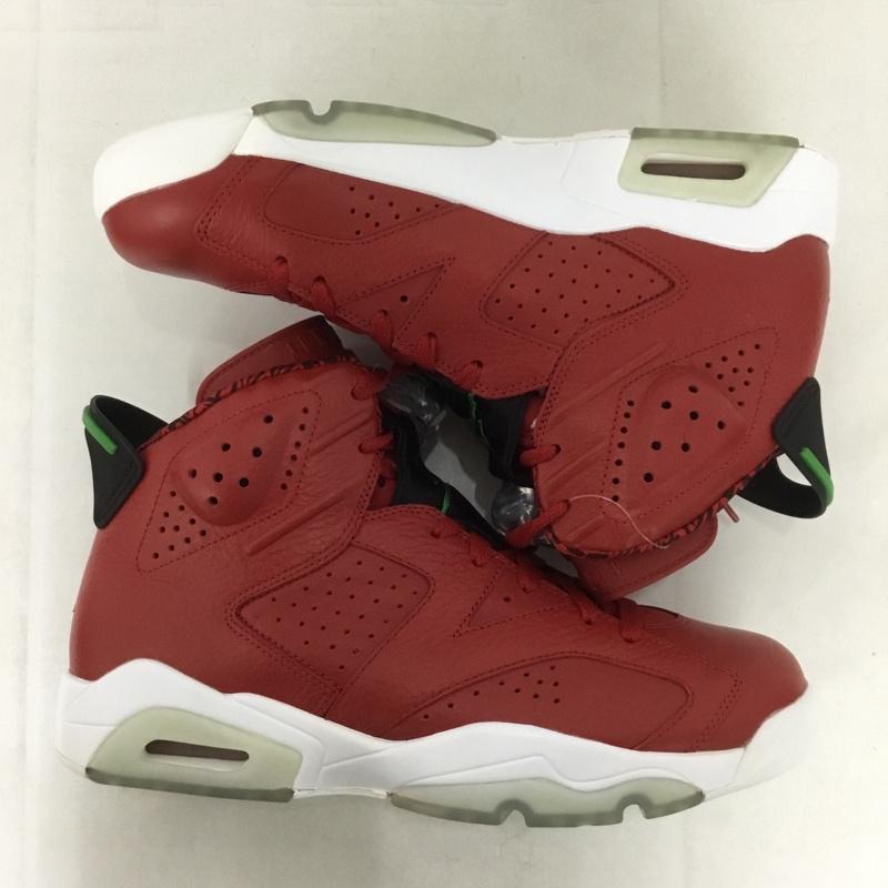 ナイキ NIKE スニーカー スニーカー 694091-625 AIR JORDAN 6 RETRO SPIZIKE 27cm 箱有 27.0cm ワンポイント 赤 / レッド / X 黒 / ブラック /  メンズ USED 古着 中古 10143915