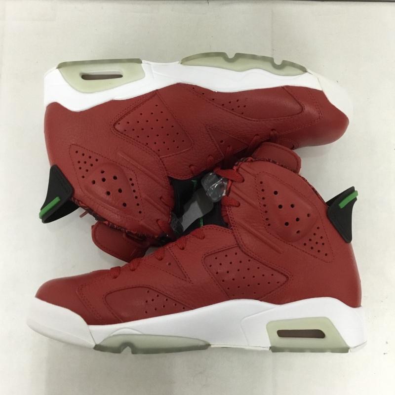 ナイキ NIKE スニーカー スニーカー 694091-625 AIR JORDAN 6 RETRO SPIZIKE 27cm 箱有 27.0cm ワンポイント 赤 / レッド / X 黒 / ブラック /  メンズ USED 古着 中古 10143915