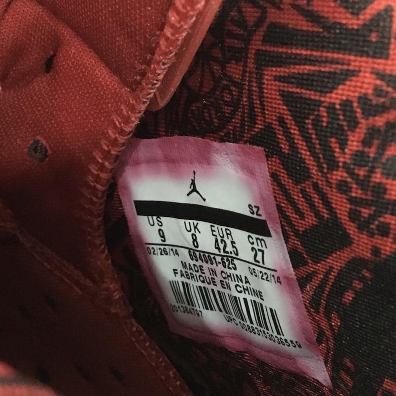 ナイキ NIKE スニーカー スニーカー 694091-625 AIR JORDAN 6 RETRO SPIZIKE 27cm 箱有 27.0cm ワンポイント 赤 / レッド / X 黒 / ブラック /  メンズ USED 古着 中古 10143915