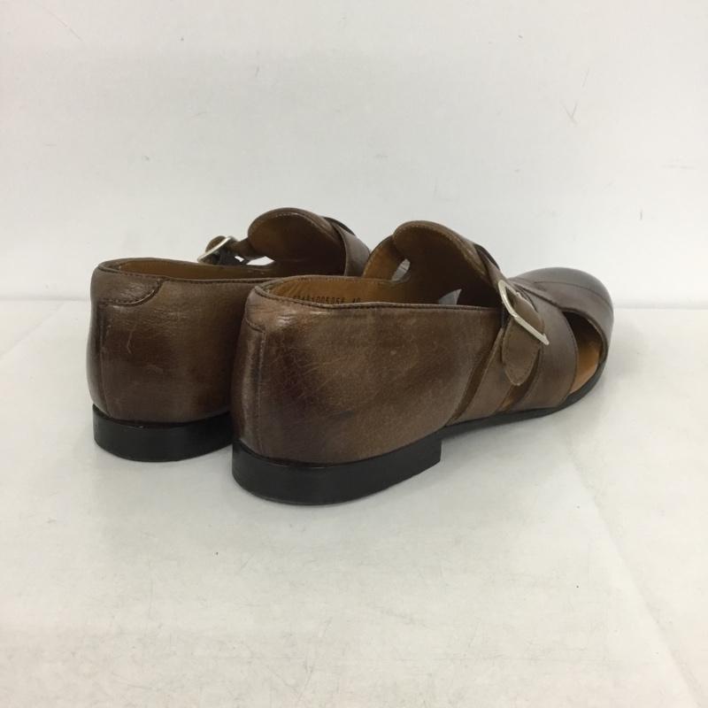 アルフレッドバニスター alfredoBANNISTER サンダル サンダル 52481005056 ドレス グルカサンダル レザー 40 無地 茶 / ブラウン /  メンズ USED 古着 中古 10143920