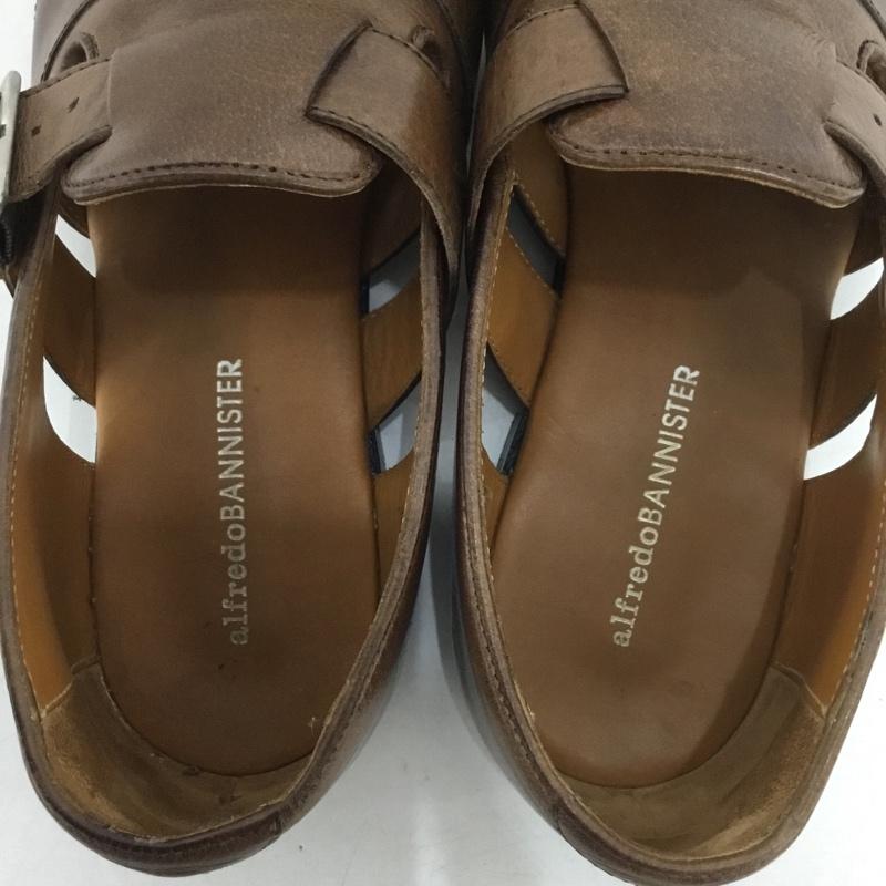 アルフレッドバニスター alfredoBANNISTER サンダル サンダル 52481005056 ドレス グルカサンダル レザー 40 無地 茶 / ブラウン /  メンズ USED 古着 中古 10143920