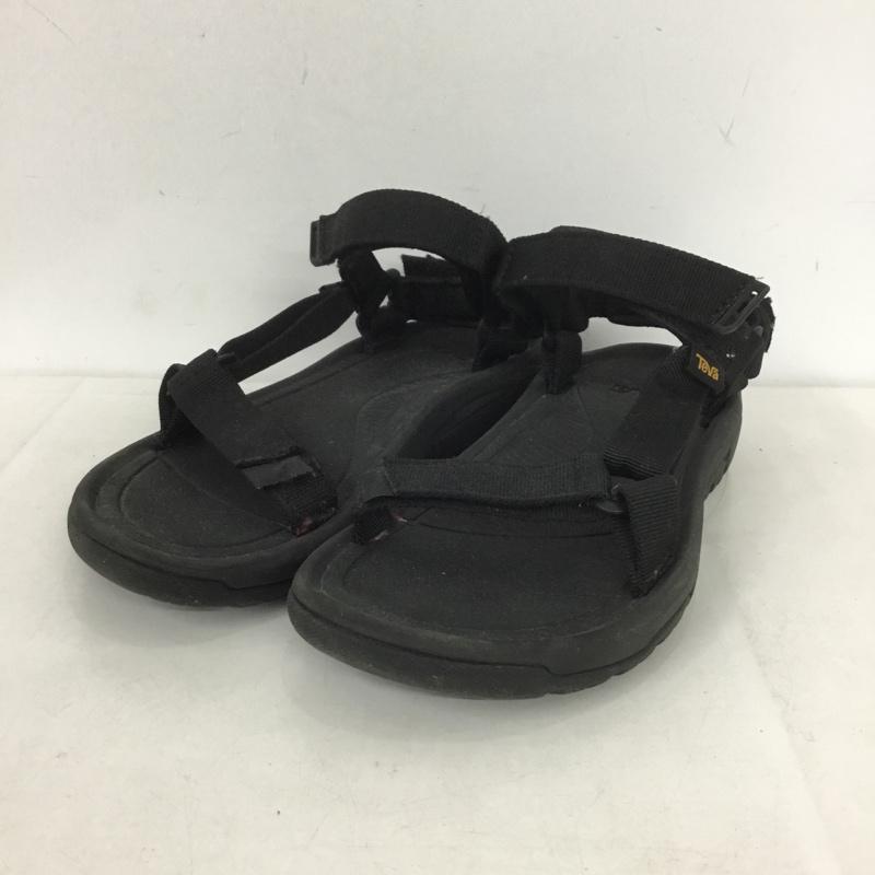 テバ Teva サンダル サンダル 1019235 HURRICANE XLT2 スポーツサンダル 24cm 24.0cm ロゴ、文字 黒 / ブラック /  レディース USED 古着 中古 10143924