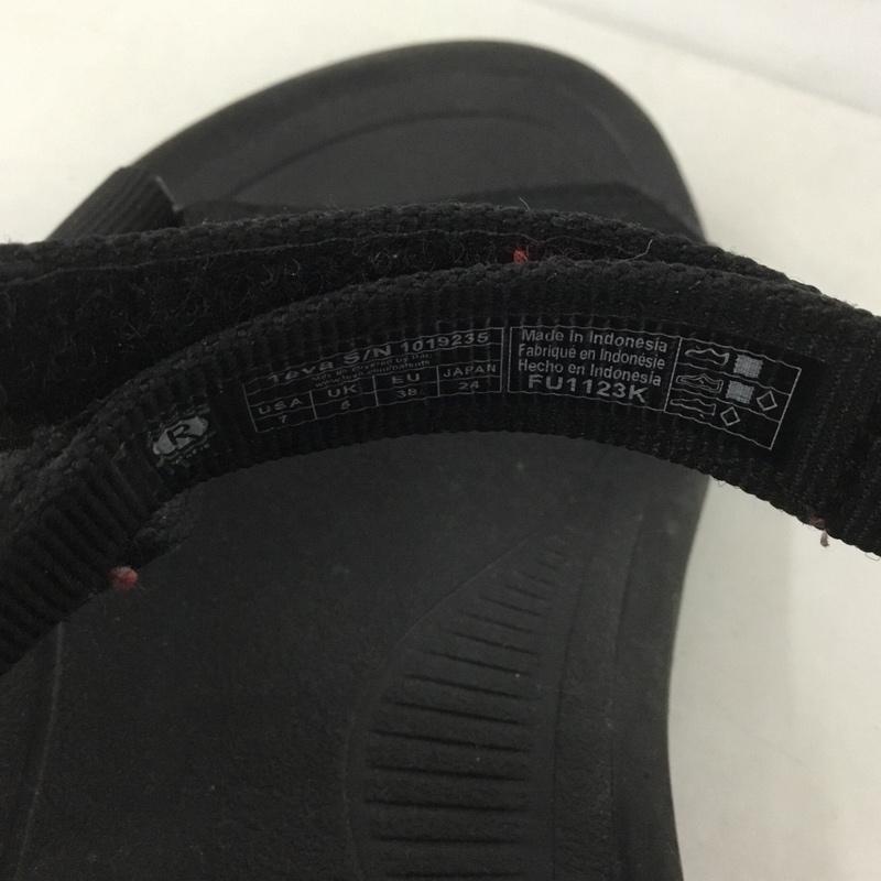 テバ Teva サンダル サンダル 1019235 HURRICANE XLT2 スポーツサンダル 24cm 24.0cm ロゴ、文字 黒 / ブラック /  レディース USED 古着 中古 10143924