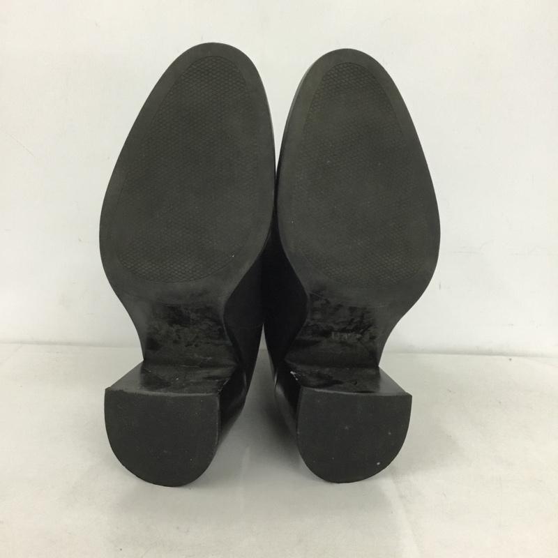 ザラ ZARA ブーツ ショートブーツ 2105 410 800 フェイクレザー ヒール EU35 無地 黒 / ブラック /  レディース USED 古着 中古 10143926