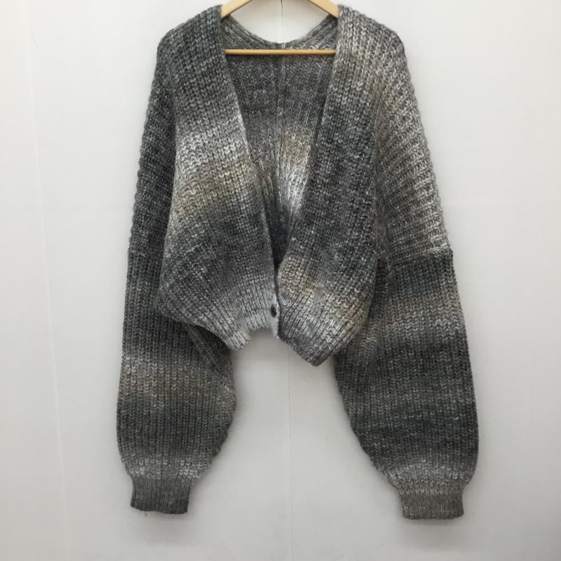 フリークスストア FREAK S STORE カーディガン 長袖 F23-TKK-43 FREE ボーダー柄 灰 / グレー /  レディース USED 古着 中古 10143944