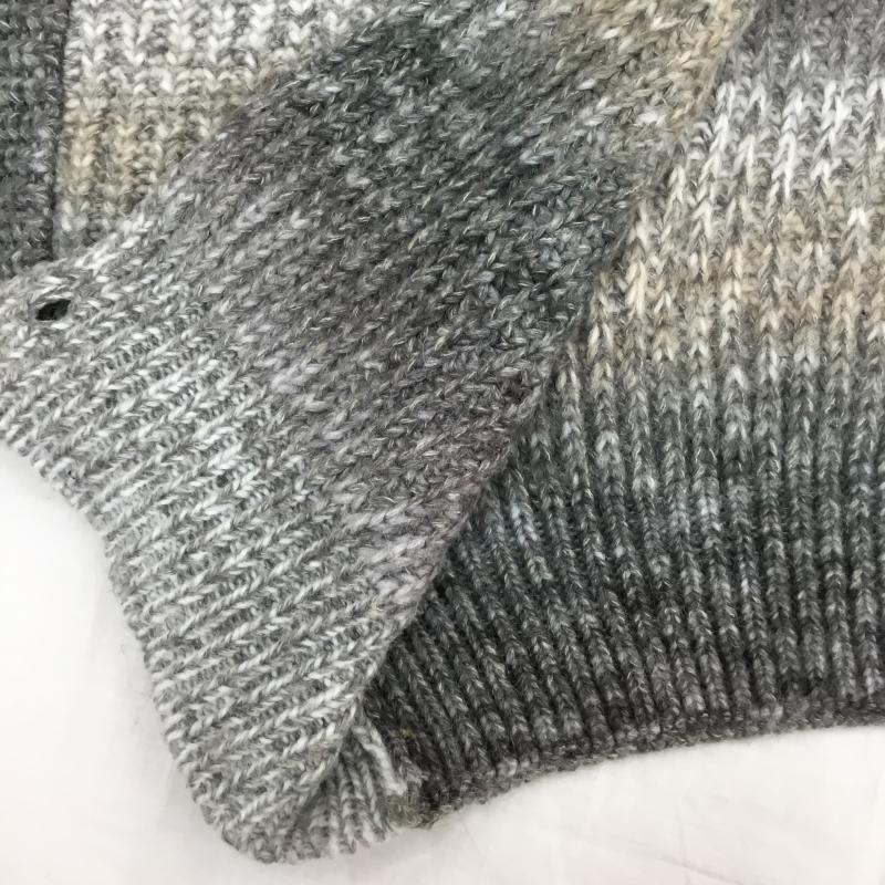フリークスストア FREAK S STORE カーディガン 長袖 F23-TKK-43 FREE ボーダー柄 灰 / グレー /  レディース USED 古着 中古 10143944