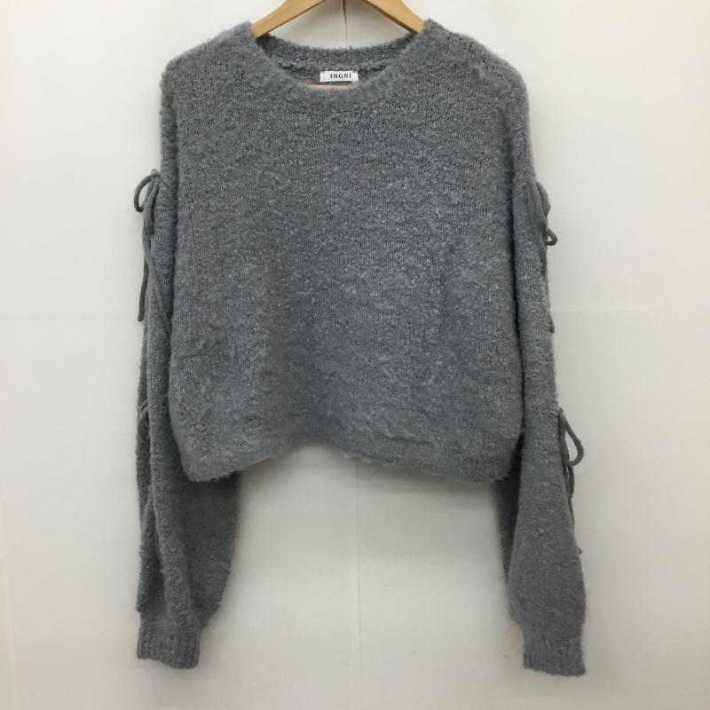 イング INGNI ニット、セーター 長袖 M  灰 / グレー /  レディース USED 古着 中古 10143948