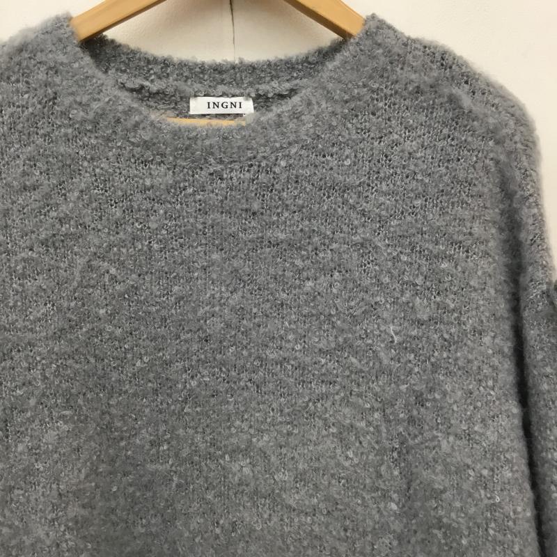 イング INGNI ニット、セーター 長袖 M  灰 / グレー /  レディース USED 古着 中古 10143948
