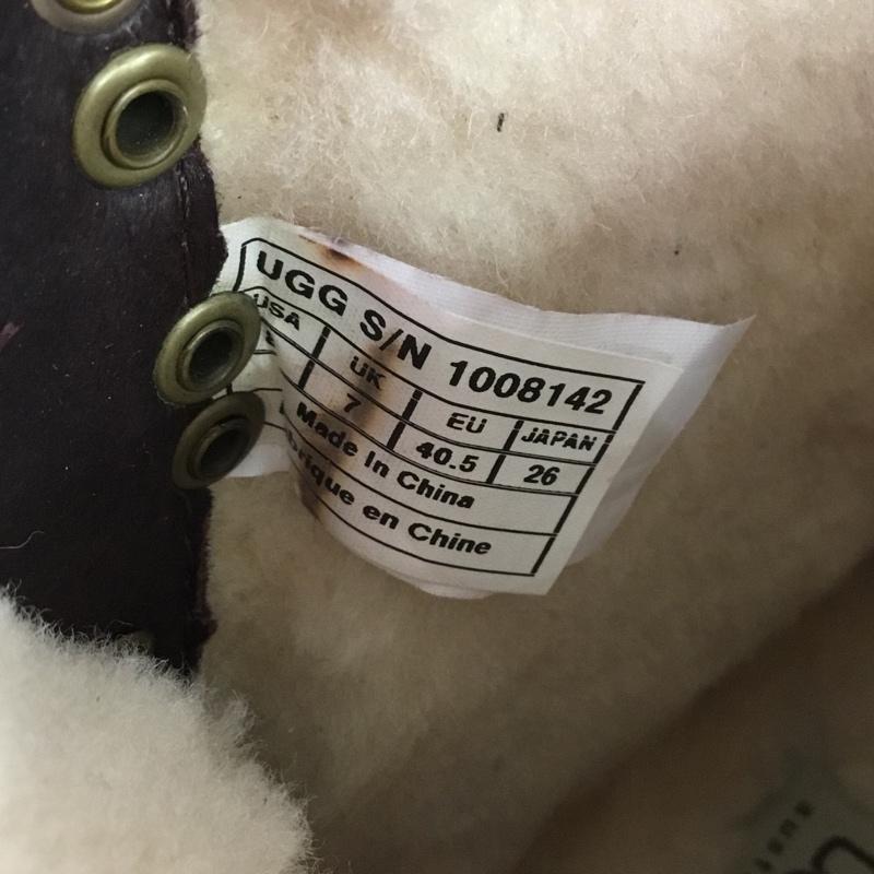 アグ UGG ブーツ ショートブーツ 1008142 レースアップ 26cm 26.0cm 無地 茶 / ブラウン /  メンズ USED 古着 中古 10143971