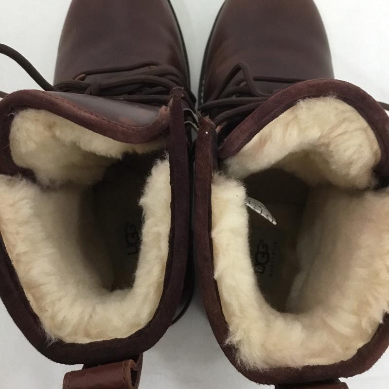 アグ UGG ブーツ ショートブーツ 1008142 レースアップ 26cm 26.0cm 無地 茶 / ブラウン /  メンズ USED 古着 中古 10143971