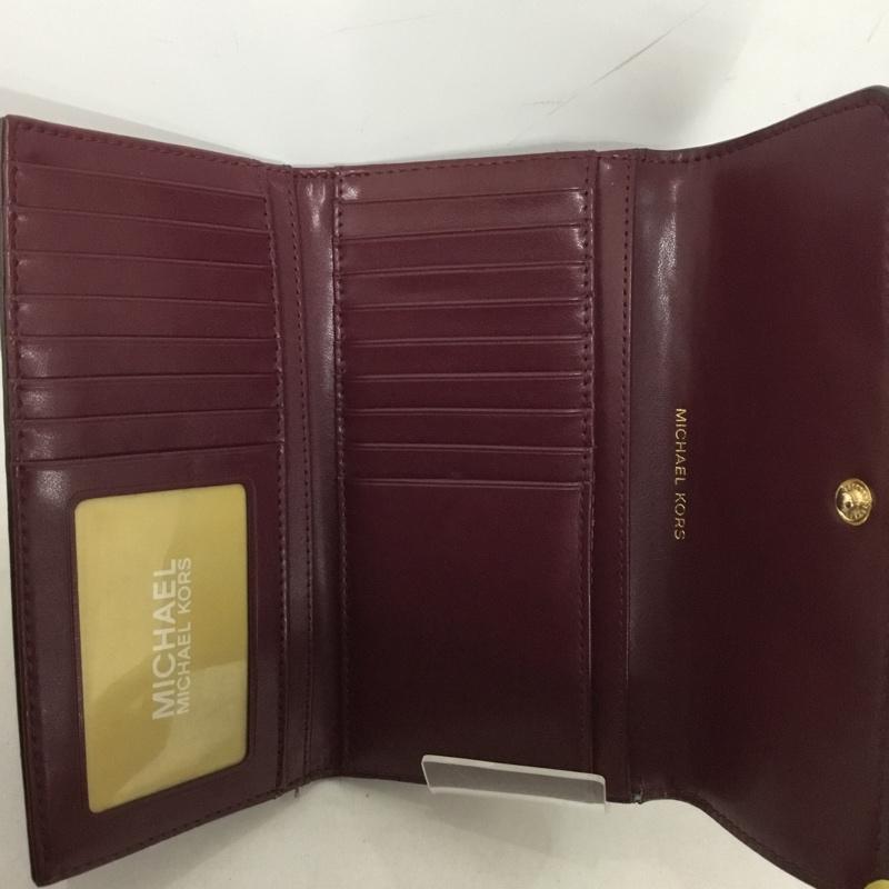 マイケルコース MICHAEL KORS 財布 長財布 32F1GT9E3L 三つ折り ロゴ、文字 紫 / パープル /  レディース USED 古着 中古 10143980