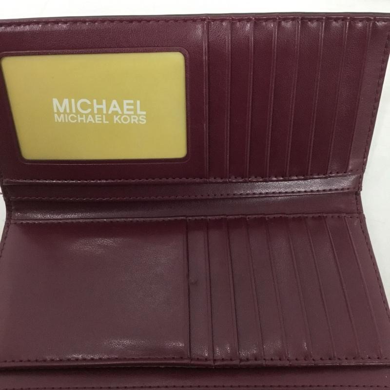 マイケルコース MICHAEL KORS 財布 長財布 32F1GT9E3L 三つ折り ロゴ、文字 紫 / パープル /  レディース USED 古着 中古 10143980