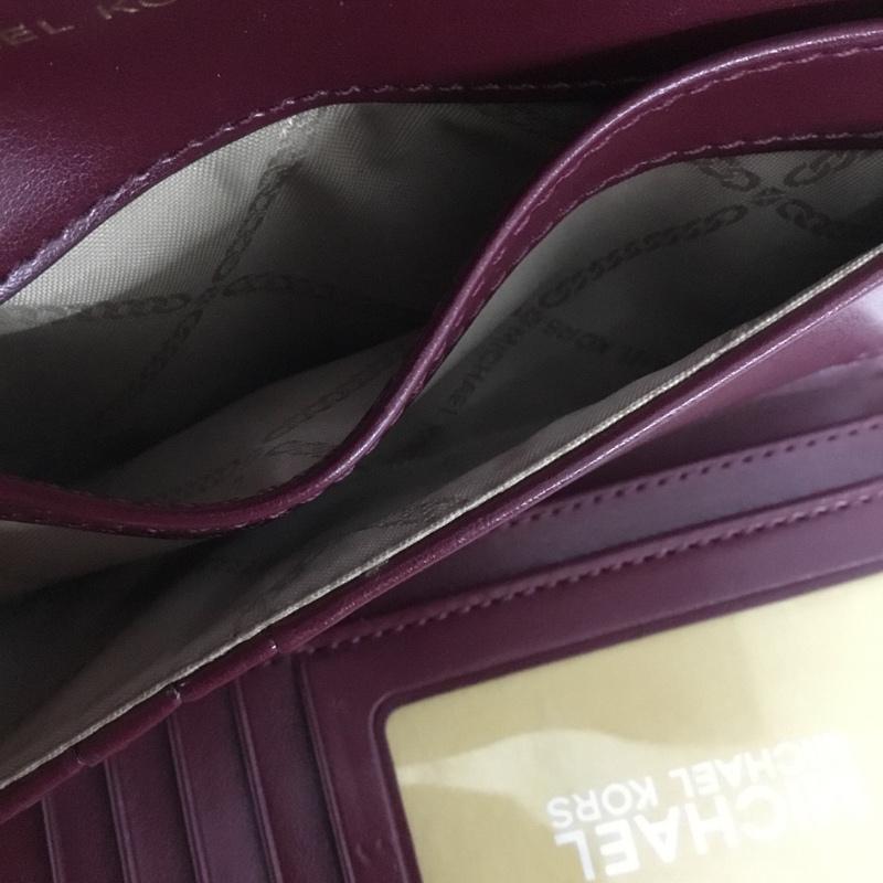 マイケルコース MICHAEL KORS 財布 長財布 32F1GT9E3L 三つ折り ロゴ、文字 紫 / パープル /  レディース USED 古着 中古 10143980