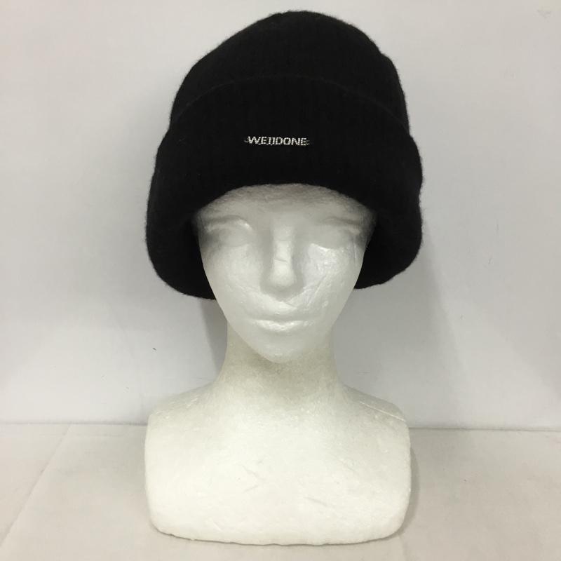 ウェルダン WE11DONE 帽子 ニット帽 WD-KH2-24-644-U-BK ロゴ、文字 黒 / ブラック /  メンズ USED 古着 中古 10143987