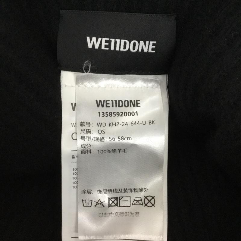 ウェルダン WE11DONE 帽子 ニット帽 WD-KH2-24-644-U-BK ロゴ、文字 黒 / ブラック /  メンズ USED 古着 中古 10143987