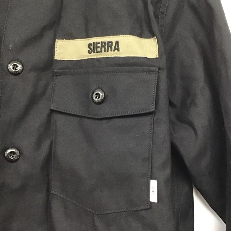 ダブルタップス WTAPS シャツ、ブラウス 長袖 242WVDT-SHM01 コットン タグ付き 1 ロゴ、文字 黒 / ブラック /  メンズ USED 古着 中古 10144004