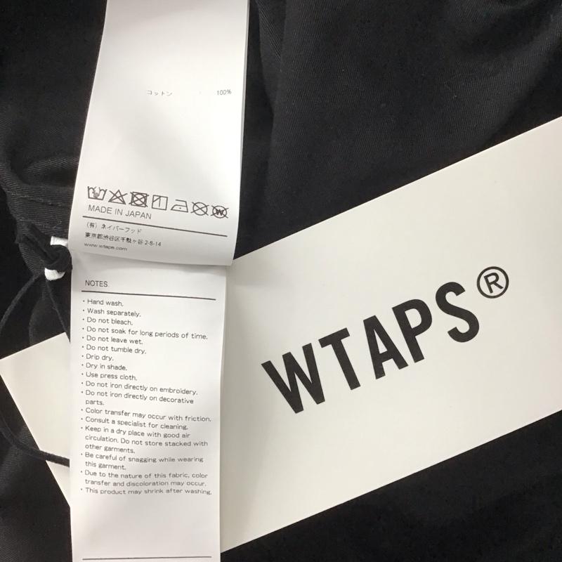 ダブルタップス WTAPS シャツ、ブラウス 長袖 242WVDT-SHM01 コットン タグ付き 1 ロゴ、文字 黒 / ブラック /  メンズ USED 古着 中古 10144004