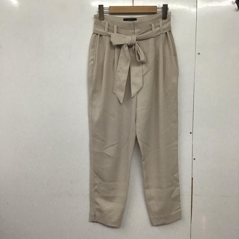 グリーンレーベルリラクシング green label relaxing パンツ スラックス 3614-199-1421 KC P Wクロス TK TPD RBN パンツ 38 無地 ベージュ / ベージュ /  レディース USED 古着 中古 10144008