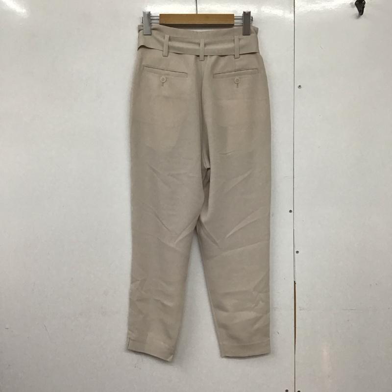 グリーンレーベルリラクシング green label relaxing パンツ スラックス 3614-199-1421 KC P Wクロス TK TPD RBN パンツ 38 無地 ベージュ / ベージュ /  レディース USED 古着 中古 10144008