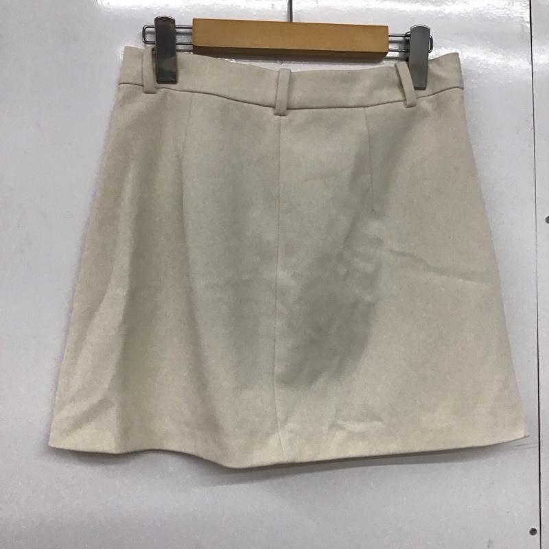 ザラ ZARA スカート ミニスカート S 無地 白 / ホワイト /  レディース USED 古着 中古 10144040