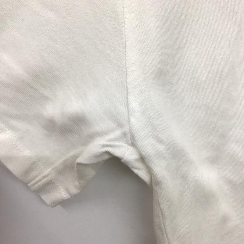 ザラ ZARA Tシャツ 半袖 オーバーサイズ バックロゴ クルーネック L ロゴ、文字 白 / ホワイト /  メンズ USED 古着 中古 10144066