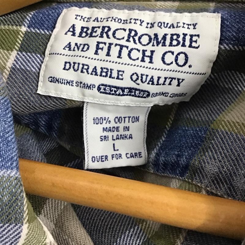 アバクロンビーアンドフィッチ ABERCROMBIE&FITCH シャツ、ブラウス 半袖 L チェック マルチカラー / マルチカラー /  メンズ USED 古着 中古 10144088