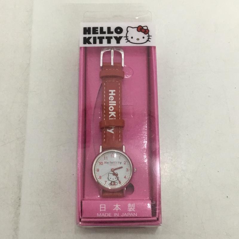 シチズン CITIZEN 腕時計 アナログ（クォーツ式） 0005N001 ハローキティ Hello Kitty ロゴ、文字 X キャラクター 赤 / レッド /  レディース USED 古着 中古 10144090