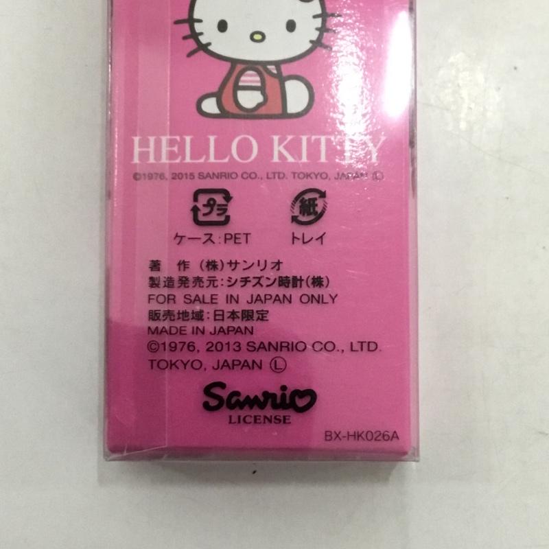 シチズン CITIZEN 腕時計 アナログ（クォーツ式） 0005N001 ハローキティ Hello Kitty ロゴ、文字 X キャラクター 赤 / レッド /  レディース USED 古着 中古 10144090