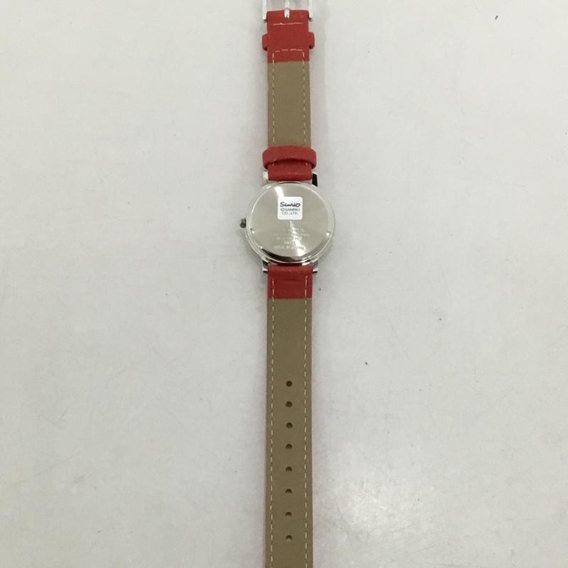 シチズン CITIZEN 腕時計 アナログ（クォーツ式） 0005N001 ハローキティ Hello Kitty ロゴ、文字 X キャラクター 赤 / レッド /  レディース USED 古着 中古 10144090