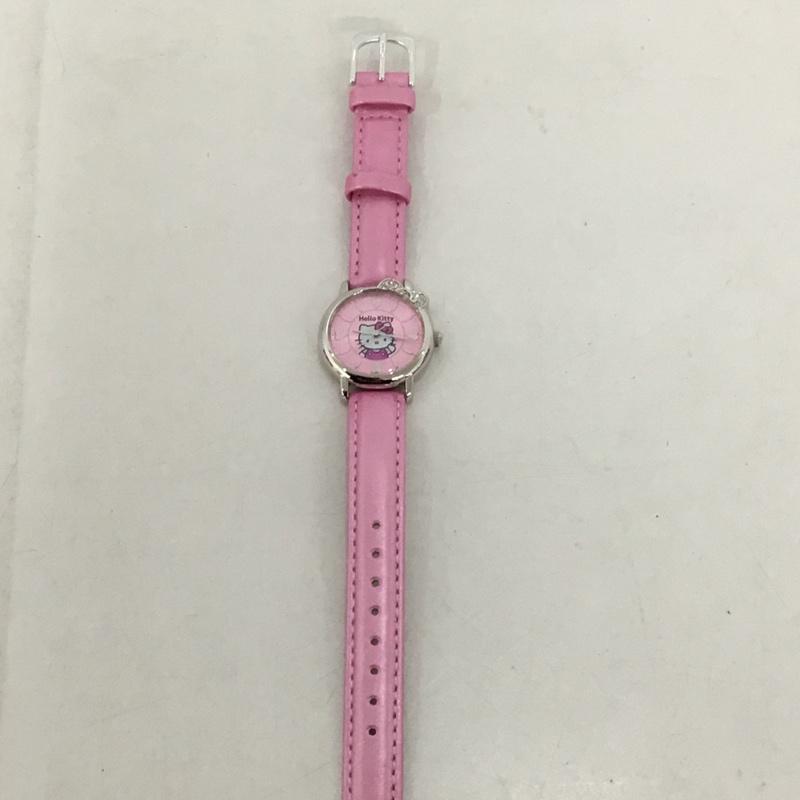 シチズン CITIZEN 腕時計 アナログ（クォーツ式） 0001N003 HelloKitty ハローキティ ストーンベゼル キャラクター 桃 / ピンク /  レディース USED 古着 中古 10144128