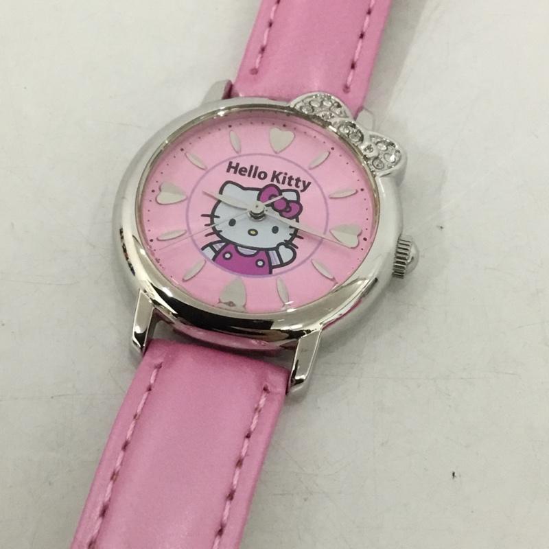 シチズン CITIZEN 腕時計 アナログ（クォーツ式） 0001N003 HelloKitty ハローキティ ストーンベゼル キャラクター 桃 / ピンク /  レディース USED 古着 中古 10144128