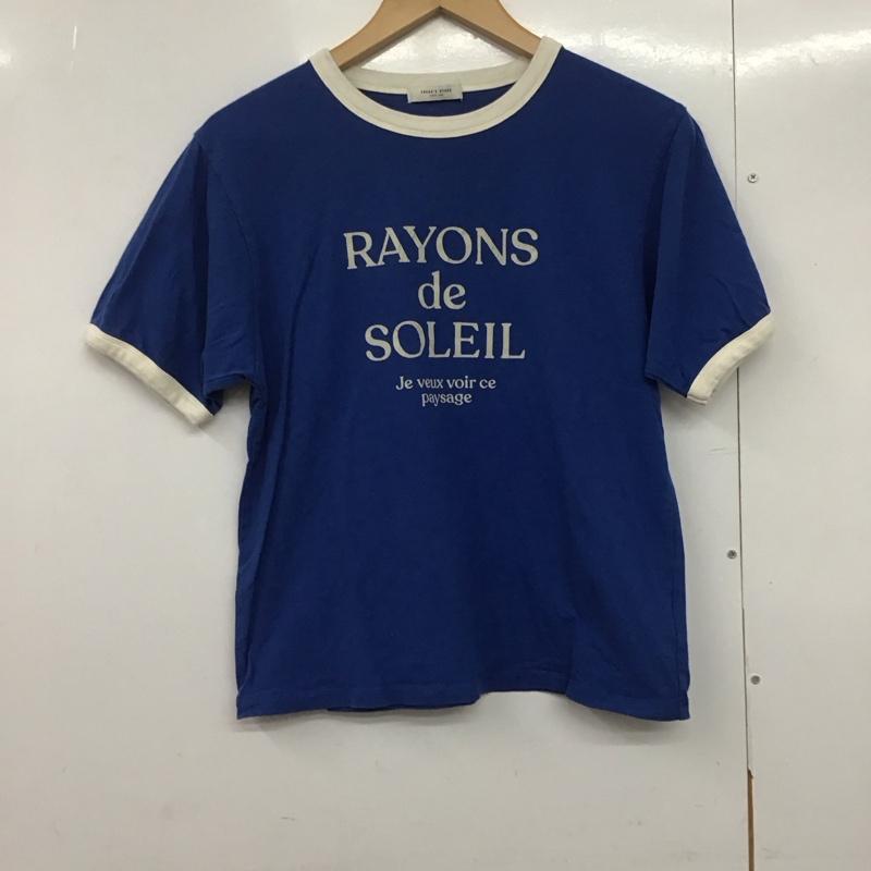 フリークスストア FREAK S STORE Tシャツ 半袖 242-32117 レトロリンガーTシャツ FREE ロゴ、文字 青 / ブルー /  レディース USED 古着 中古 10144135