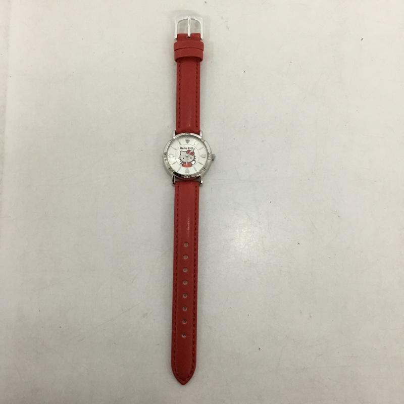 シチズン CITIZEN 腕時計 アナログ（クォーツ式） ハローキティ HELLO KITTY 0003N003 キャラクター 赤 / レッド /  レディース USED 古着 中古 10144144