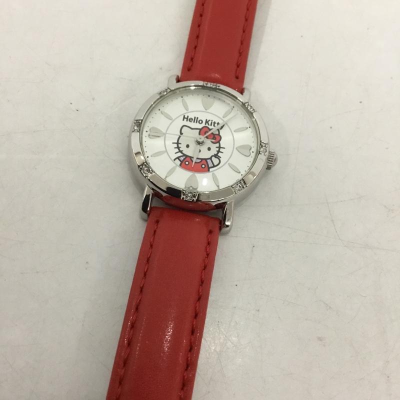 シチズン CITIZEN 腕時計 アナログ（クォーツ式） ハローキティ HELLO KITTY 0003N003 キャラクター 赤 / レッド /  レディース USED 古着 中古 10144144