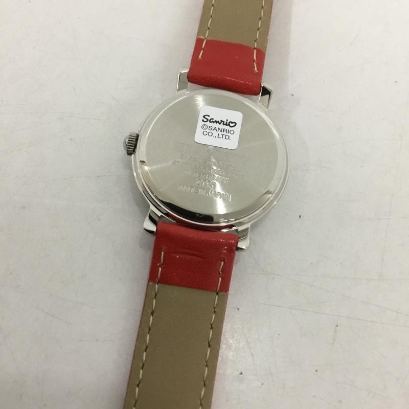 シチズン CITIZEN 腕時計 アナログ（クォーツ式） ハローキティ HELLO KITTY 0003N003 キャラクター 赤 / レッド /  レディース USED 古着 中古 10144144