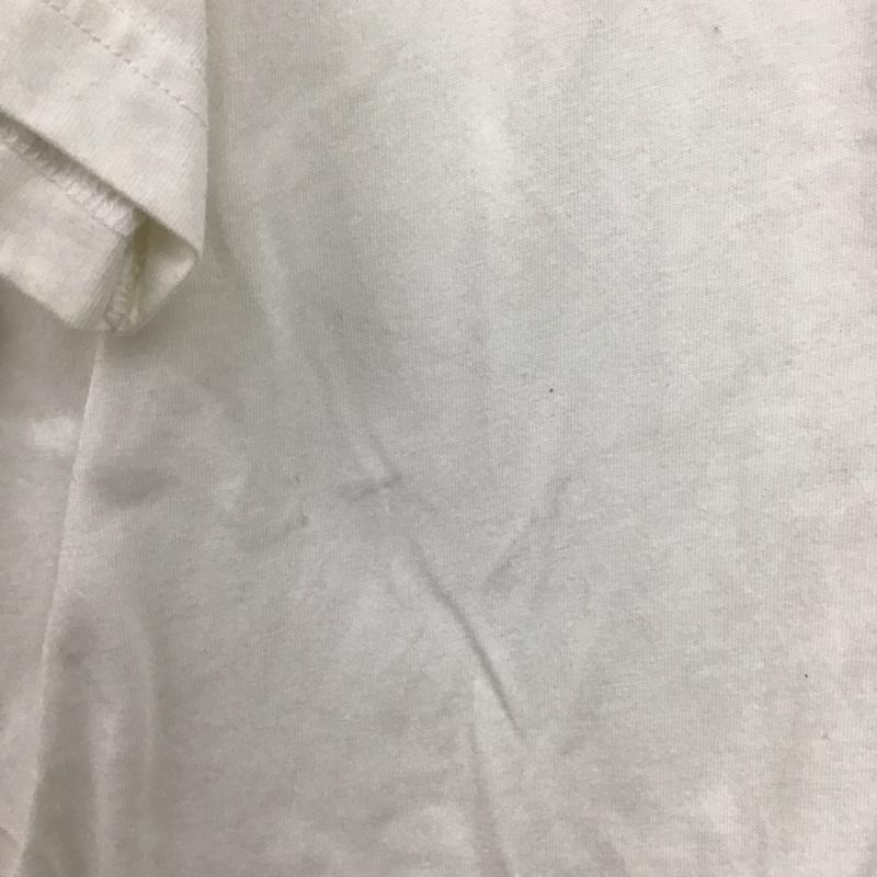 ユニクロ UNIQLO Tシャツ 半袖 341-446312 Tシャツ クルーネックカットソー プリントTシャツ プリント 白 / ホワイト /  メンズ USED 古着 中古 10144169