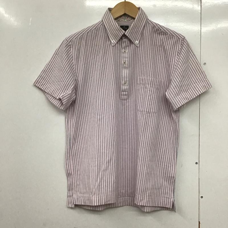 ポールスミス Paul Smith シャツ、ブラウス 半袖 半袖シャツ ストライプシャツ ボタンダウンシャツ M ストライプ マルチカラー / マルチカラー /  メンズ USED 古着 中古 10144188