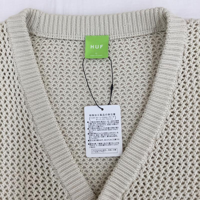 ハフ HUF ベスト ベスト L 無地 ベージュ / ベージュ /  メンズ USED 古着 中古 10144219