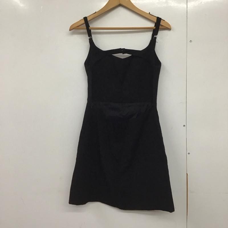 ザラ ZARA ワンピース ミニスカート S 無地 黒 / ブラック /  レディース USED 古着 中古 10144225